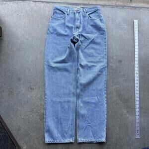 VTG Y2K loose light wash blue jeans size 31 x 30 essentials
